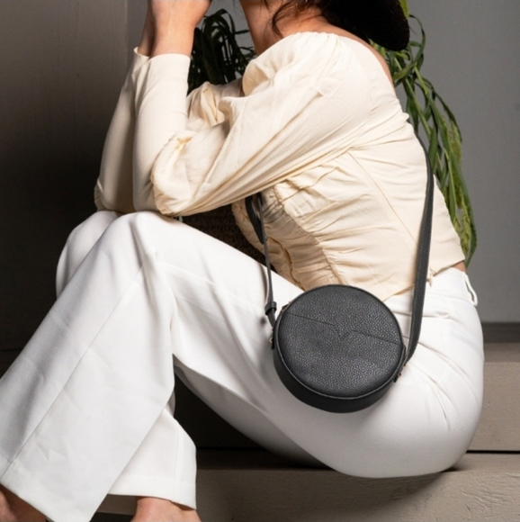 Henny and Lev Handbags - NWT Henny and Lev Cecilia Circle Crossbody Bag Dark Gray